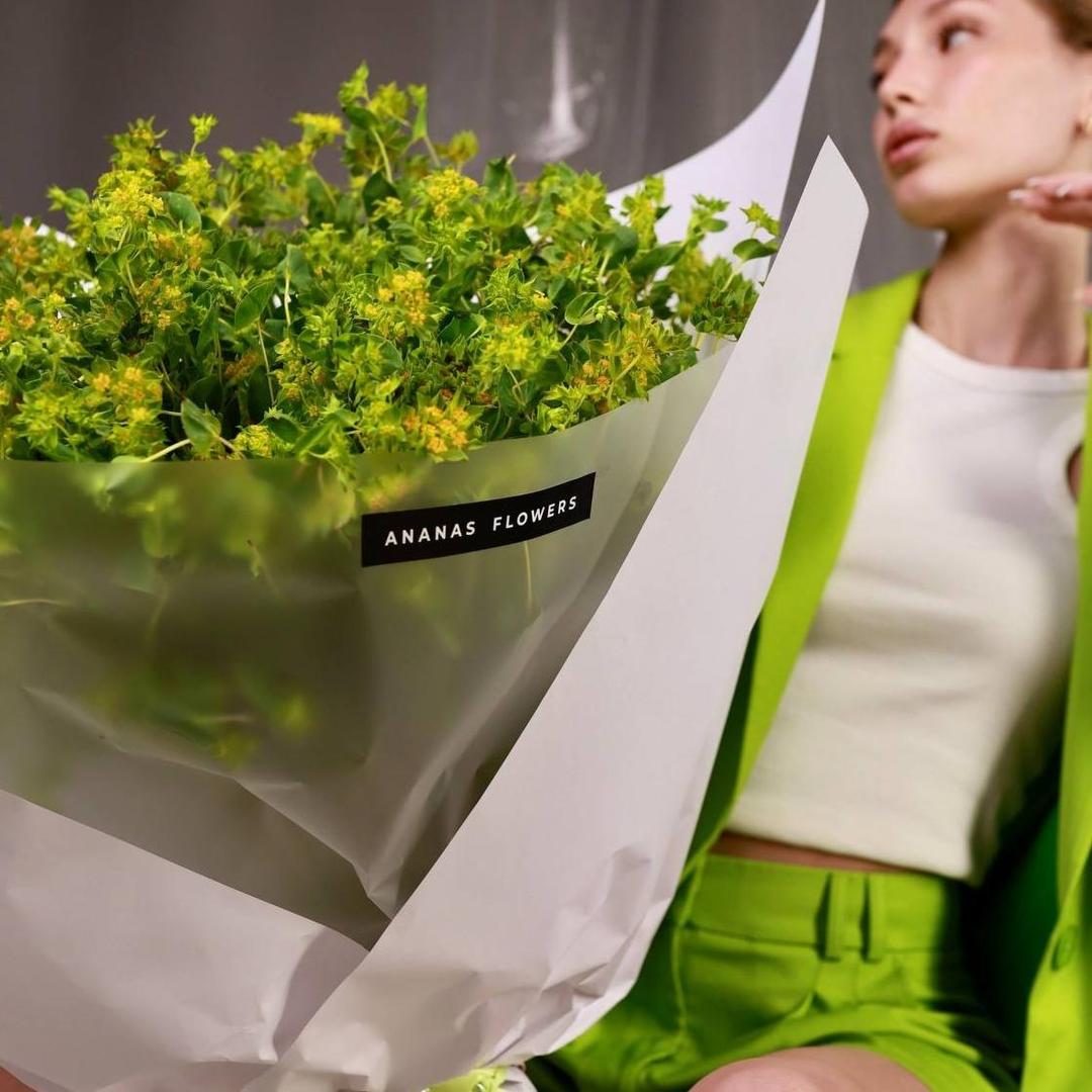 Монобукет из зеленого буплерума