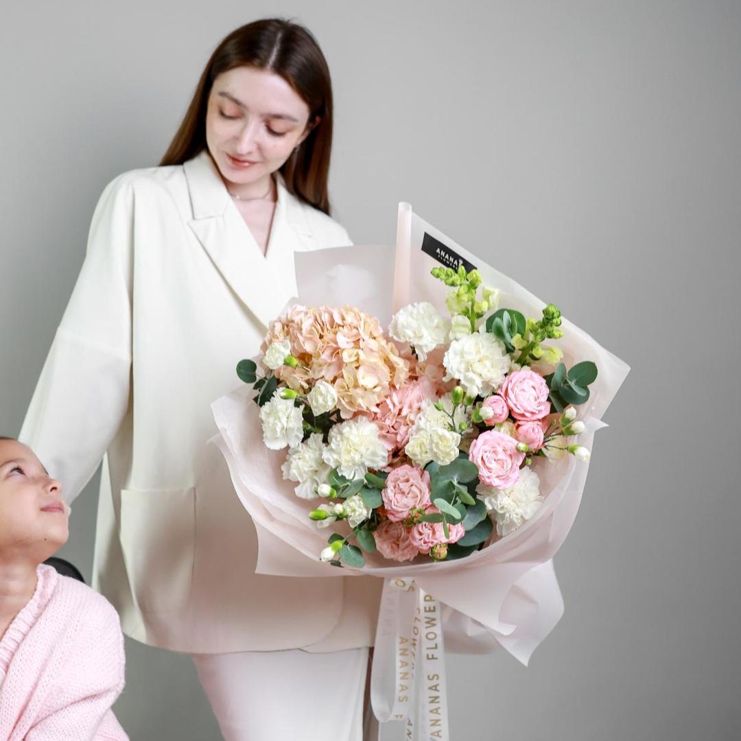 Сет семейный ЦВЕТОЧНОЕ ОБЛАКО для жены и дочки